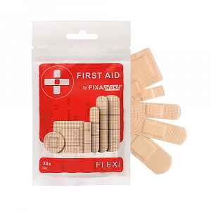 Fixaplast FIRST AID Flexi classic MIX náplasti 24 ks