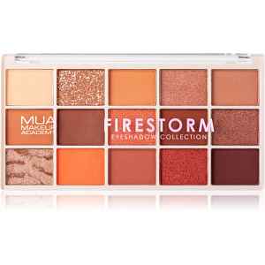 MUA Makeup Academy Eyeshadow Collection 15 Shade Palette paletka očních stínů odstín Firestorm 12 g