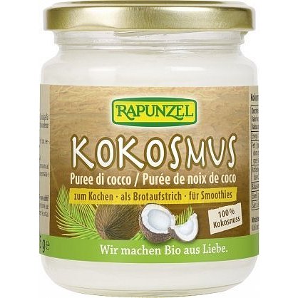 100% kokosová pasta Rapunzel 215g