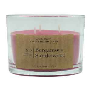 Aromatium Sójová svíčka Bergamot & Sandalwood
