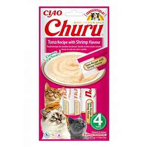 Churu Cat Tuna Recipe With Shrimp Flavor 4x14g