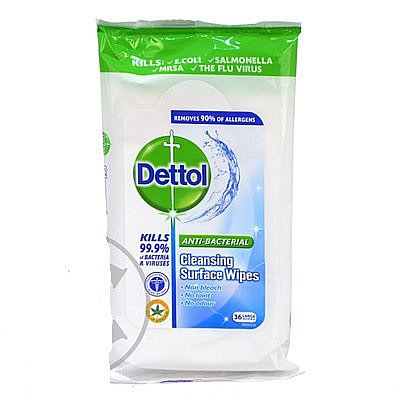 Dettol ubrousky na povrchy 36ks