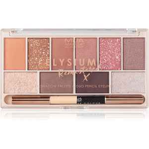 MUA Makeup Academy Elysium Remastered paleta očních stínů 10 barev duo 17 g
