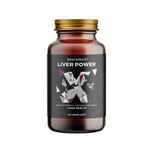 BrainMax Liver Power®, komplex látek pro podporu normální činnosti jater, 90 rostlinných kapslí