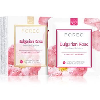 FOREO Farm to Face Bulgarian Rose hydratační maska 6 × 6 g