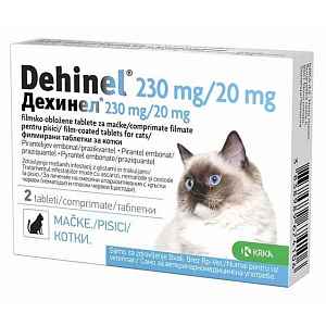 Dehinel pro kočky 230 mg/20 mg 2 tablety