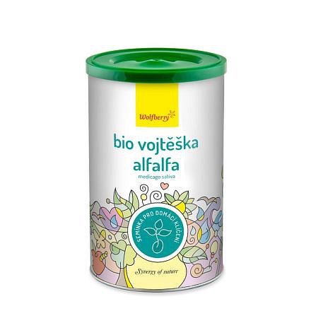 Alfalfa semínka vojtěšky BIO semínka na klíčení 200g Wolfberry