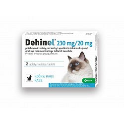 Dehinel pro kočky 230 mg/20 mg 2 tablety