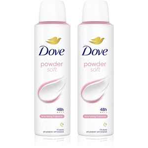 Dove Powder Soft antiperspirant sprej 2x150 ml