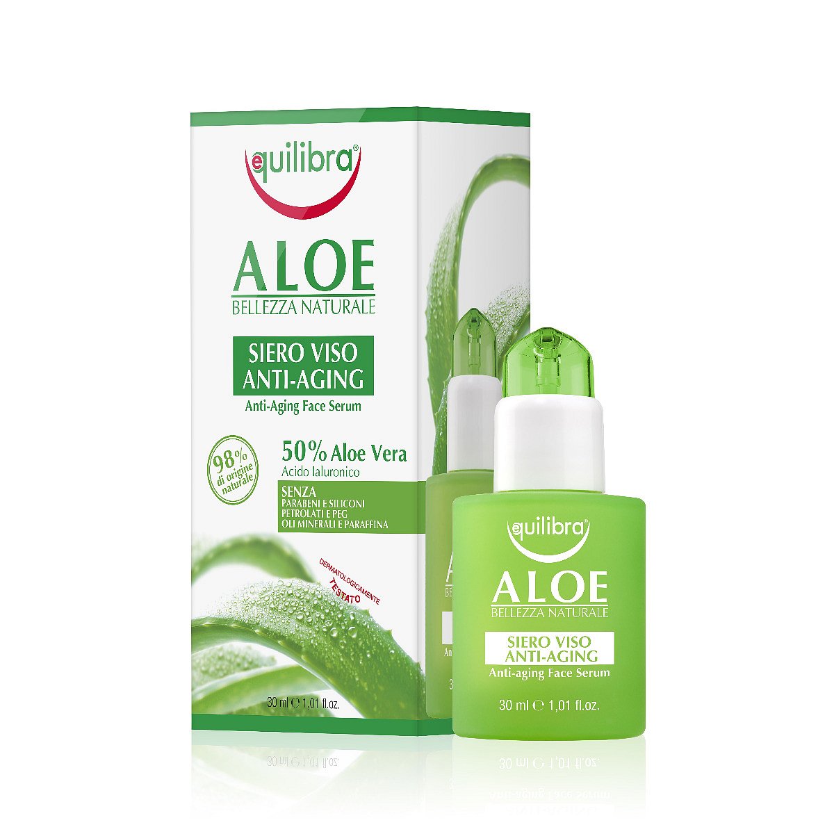 Equilibra Aloe Anti-aging Face Serum sérum proti stárnutí pleti 30 ml