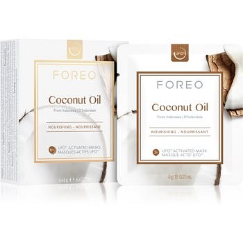 FOREO Farm to Face Coconut Oil hloubkově vyživující maska 6 x 6 g