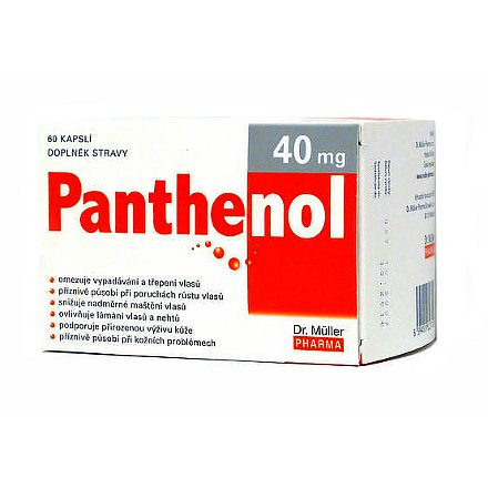 Panthenol kapsle 60 x 40 mg