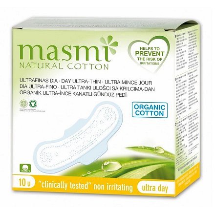 Vložky MASMI ULTRA DAY z organické bavlny 10ks
