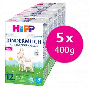 HIPP 3 Junior mléko bio kozí od ukončeného 12. měsíce 5 x 400 g