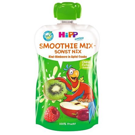 HiPP BIO Smoothie Jablko-Hrozno-Kiwi-Malina 120ml