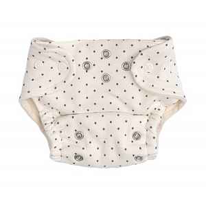 Mamatti Mamatti Látková plenka EKO sada - kalhotky + 2 x plenka, vel. 5 - 14 kg, Dots