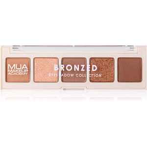 MUA Makeup Academy Eyeshadow Collection 5 Shade Palette paletka očních stínů odstín Bronzed 3.8 g