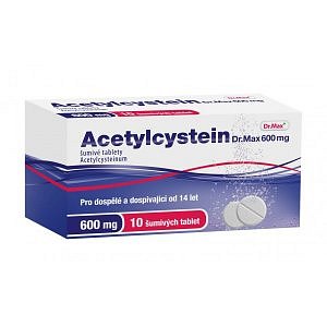 Dr.Max ACETYLCYSTEIN 600mg tbl eff 10