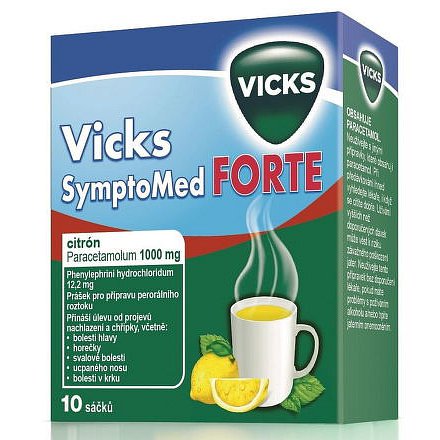 Vicks SymptoMed Complete FORTE citrón 10 sáčků