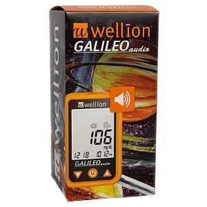 WELLION Galileo audio glukometr oranžový