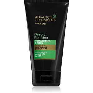 Avon Advance Techniques Deeply Purifying hloubkově čisticí peeling pro mastné vlasy 150 ml