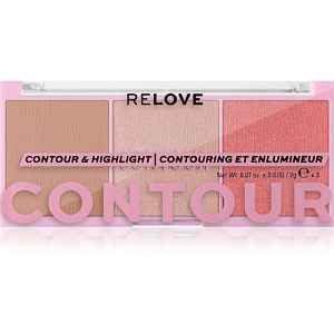 Revolution Relove Colour Play Contour Trio Palette konturovací paletka odstín Sugar 6 g