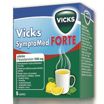 Vicks SymptoMed Forte Complete citrón 5 sáčků