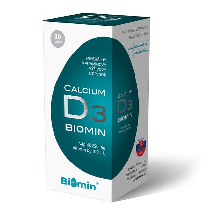 CALCIUM S VIT. D orální tobolky 30 Biomin