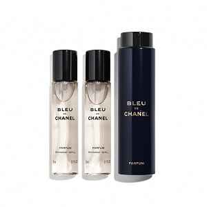 CHANEL Bleu de chanel Parfém twist and spray  - PARFUM 3X20ML 3 ml