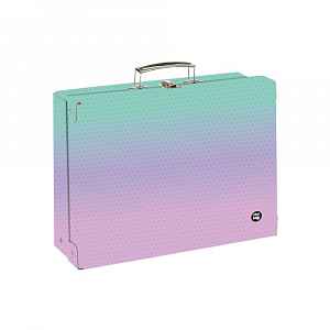 Oxybag Hranatý kufřík na výtvarku A4 Ombre Pink