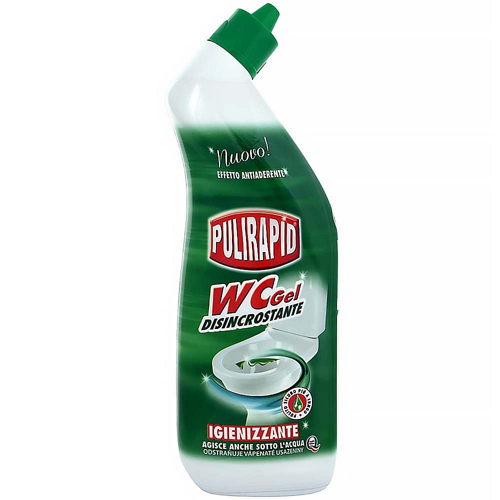 PULIRAPID WC GEL 750 ml (vysoce účinný gelový čistič WC, vůně mandlí)