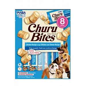 Churu Dog Bites Chicken Wraps Chicken Cheese 8x12g