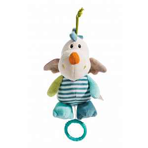 Nici Plyš Drak Dragilu na zavěšení s hracím strojkem, 18cm