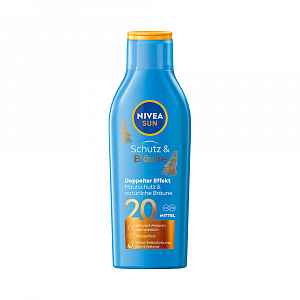 Nivea SUN Protect & Bronze OF20 mléko na opalování podporující zhnědnutí 200 ml