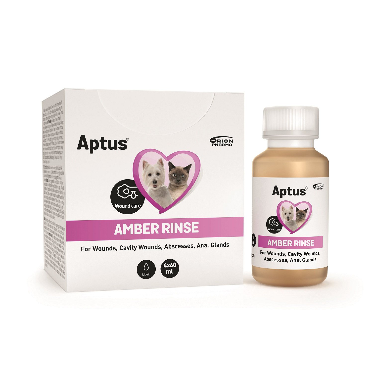 Aptus AMBER RINSE roztok k oplachu ran 4x60 ml