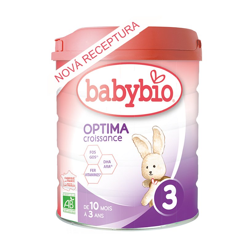 BABYBIO OPTIMA 3 Croissance kojenecké bio mléko 800 g