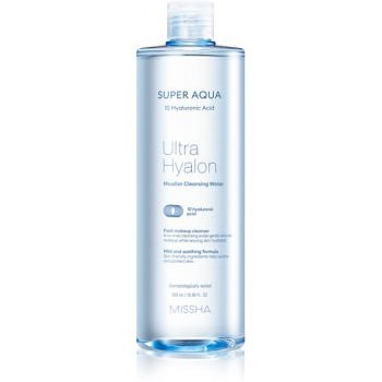 Missha Super Aqua 10 Hyaluronic Acid jemná čisticí micelární voda 500 ml