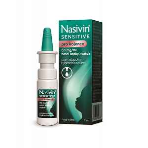 Nasivin Sensitive pro kojence 0,1 mg/ml nosní kapky, roztok 5 ml
