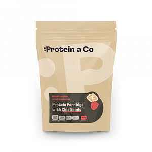 Protein&Co Proteinové kaše s chia 1600 g Jahoda s bílou čokoládou