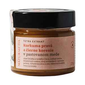 Terapeutický med s kurkumou a černým pepřem - 220 g - Naturmeda