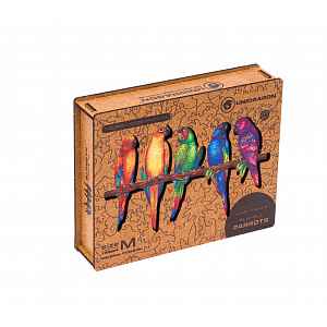 Unidragon Dřevěné puzzle Playful Parrots 193 ks
