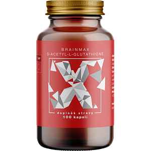 BrainMax S-Acetyl-L-Glutathione®, SAG, 100 mg, 100 rostlinných kapslí
