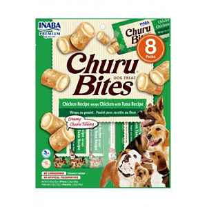 Churu Dog Bites Chicken Wraps Chicken Tuna 8x12g