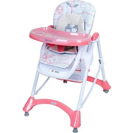 Jídelní židlička Baby Mix pink