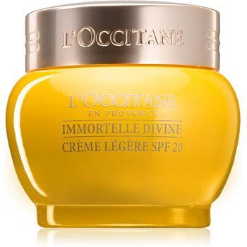 L’Occitane Immortelle Divine lehký hydratační krém proti vráskám SPF 20 50 ml