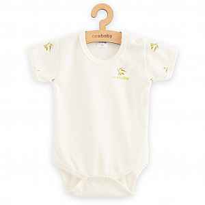 New Baby Kojenecké body s krátkým rukávem z organické bavlny Olivy, vel. 74 (6-9m)