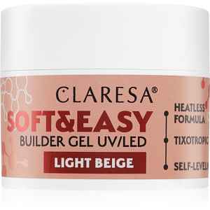 Claresa Soft&Easy Builder Gel podkladový gel na nehty odstín Light Beige 12 g