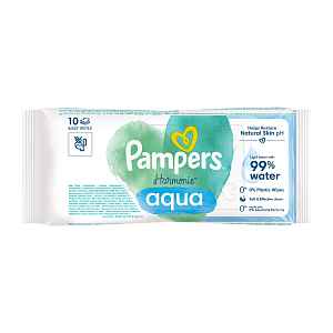 Pampers Ubrousky Aquaharmonie 10 ks Zero Plastic