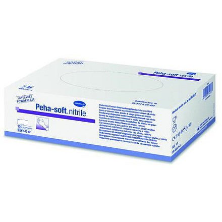 Rukavice vyš.Peha-Soft NITRILE Wh.b.p.nes.L 100ks