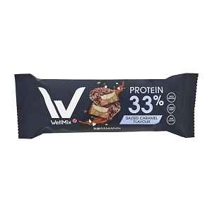 WellMix Proteinová tyčinka v čokoládě s příchutí slaný karamel 45 g